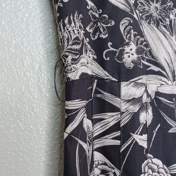 Thought Tencel Floral Printed Coquette Feminine Shift Dress - Picture 15 of 16